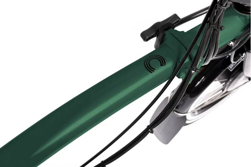 Brompton Electric C Line Explore 12 Speed Folding Bike 2025 in Racing Green-7